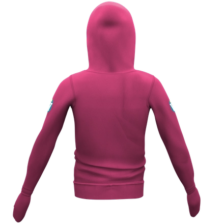 Back of I'M POWERED Life Pink Hoodie